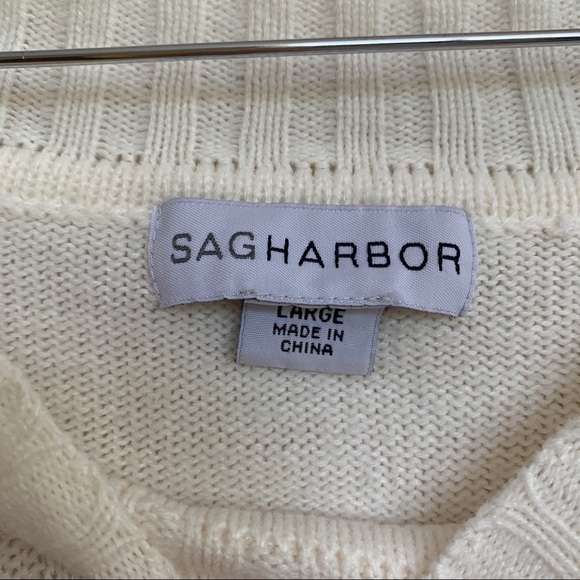 SAGHARBOR Scoop Neck Knit Sweater Large - Picture 2 of 6